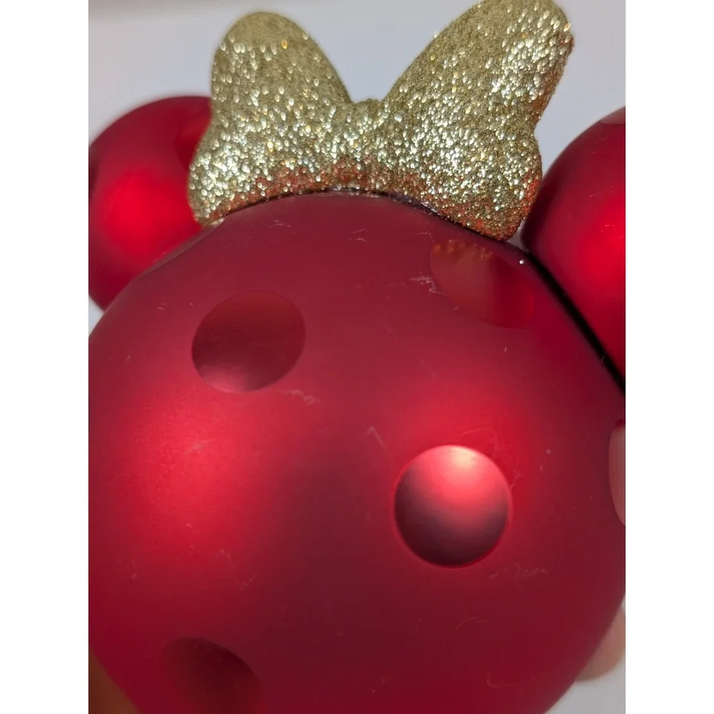 Disney Mickey & Minnie Mouse Hallmark Christmas Tree Blown Glass Ornaments